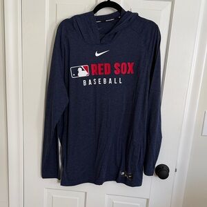 Nike Navy Red Sox Baseball Hoodie